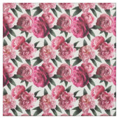 Pink Peony Floral Fabric Stoff (Muster)