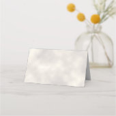 Pink Peony Floral Gold Script & Frame Wedding Platzkarte (Rückseite)