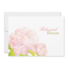 Pink Peony Floral Hochzeit Probe Dinner