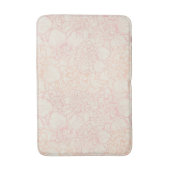 Pink Peony Floral Pattern Badematte (Vorderseite Vertikal)