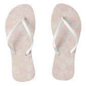 Pink Peony Floral Pattern Badesandalen (Fußbett)