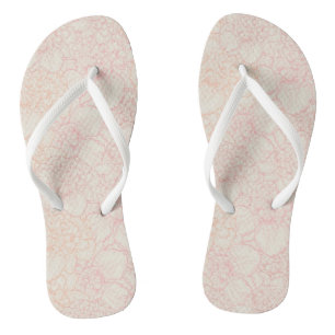 Pink Peony Floral Pattern Badesandalen