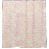 Pink Peony Floral Pattern Duschvorhang (Vorderseite)
