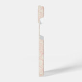 Pink Peony Floral Pattern iPhone Hülle (Linke Seite)