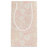 Pink Peony Floral Pattern Kleine Geschenktüte (Vorderseite)