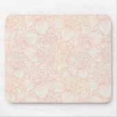 Pink Peony Floral Pattern Mousepad (Vorne)