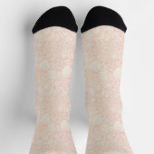 Pink Peony Floral Pattern Socken (Oben)