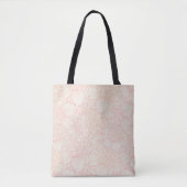 Pink Peony Floral Pattern Tasche (Vorderseite)