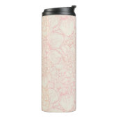 Pink Peony Floral Pattern Thermosbecher (Nach links gedreht)