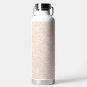Pink Peony Floral Pattern Trinkflasche (Vorderseite)