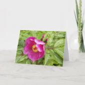 Pink Peony Floral Religious Birthday Karte (Vorderseite)