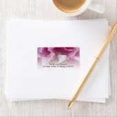 Pink Peony Floral Rücksendeadresse Adressaufkleber (Insitu)