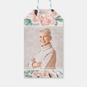 Pink Peony Floral Seed Packet Gedenkfeier Beerdigu Geschenkanhänger (Rückseite)