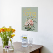 Pink Peony Floral Spring Foliendrucke (Ablage(Küche))