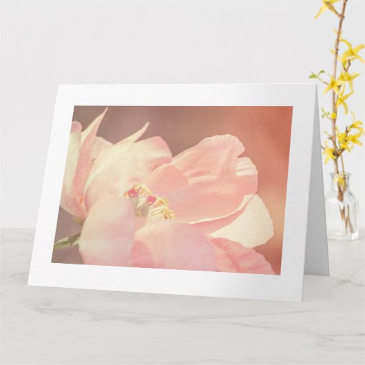 Pink Peony Flower Custom Birthday Big Karte (Gelbe Blume)