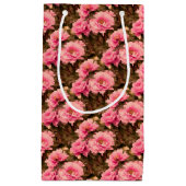 Pink Peony Flower Kleine Geschenktüte (Vorderseite)