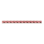 Pink  Peony Flower Satinband (Vorderseite)
