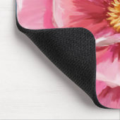 Pink Peony Flower Watercolor Floral Painted Mousepad (Ecke)