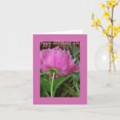 Pink Peony Folded Grußkarte Karte (Gelbe Blume)