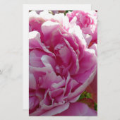 Pink Peony Foto Hütte Bauernhof Blumengarten Briefpapier (Vorne/Hinten)