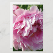 Pink Peony Foto Hütte Bauernhof Blumengarten Briefpapier (Vorne/Hinten)