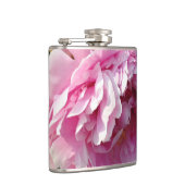 Pink Peony Foto Hütte Bauernhof Blumengarten Flachmann (Rechts)