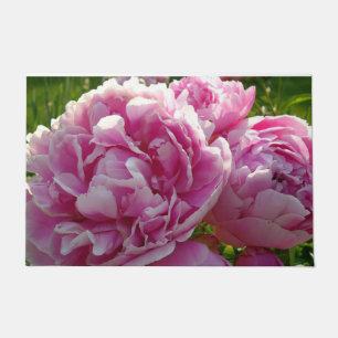 Pink Peony Foto Hütte Bauernhof Blumengarten Fußmatte