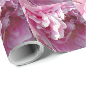 Pink Peony Foto Hütte Bauernhof Blumengarten Geschenkpapier (Rolleneckpunkt)