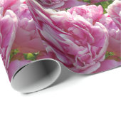 Pink Peony Foto Hütte Bauernhof Blumengarten Geschenkpapier (Rolleneckpunkt)