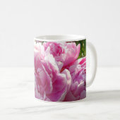 Pink Peony Foto Hütte Bauernhof Blumengarten Kaffeetasse (VorderseiteRechts)