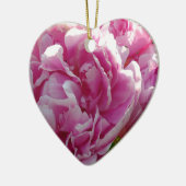 Pink Peony Foto Hütte Bauernhof Blumengarten Keramik Ornament (Links)