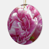 Pink Peony Foto Hütte Bauernhof Blumengarten Keramikornament (Links)