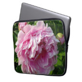Pink Peony Foto Hütte Bauernhof Blumengarten Laptopschutzhülle (Vorderseite Links)