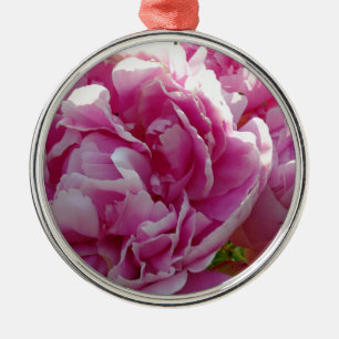 Pink Peony Foto Hütte Bauernhof Blumengarten Ornament Aus Metall