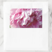 Pink Peony Foto Hütte Bauernhof Blumengarten Rechteckiger Aufkleber (Tasche)