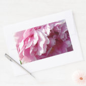 Pink Peony Foto Hütte Bauernhof Blumengarten Rechteckiger Aufkleber (Umschlag)
