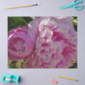 Pink Peony Foto Hütte Bauernhof Blumengarten Seidenpapier (Basteln)