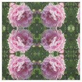 Pink Peony Foto Hütte Bauernhof Blumengarten Stoff (Muster)
