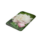 Pink Peony Garden Flowers Badematte (Schrägansicht)