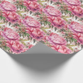 Pink Peony  Geschenkpapier (Ecke)