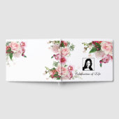 Pink Peony Guest Book Gästebuch (Voll)