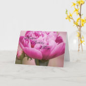 Pink Peony Happy Birthday Card Karte (Gelbe Blume)