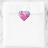 Pink Peony Heart Stickers (Tasche)