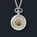 Pink Peony Hippocrates Healing Quote NecklaceWatch Armbanduhr<br><div class="desc">Eine personalisierte rosafarbene Pony,  lateinisch Hippokrates zitieren,  Halskette Ewatch,  mit römischen Zahlen. Das lateinische Zitat lautet: "Der heilende Power der Natur. Zuerst nicht schaden". Hippokratische eidesärztliche Angestellte,  Krankenschwestern,  Ärzte,  Heiler und Pflegekräfte Geschenkideen.</div>