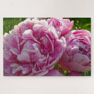Pink Peony   Hütte Bauernhof Blumengarten Puzzle