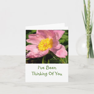 PINK PEONY/"ICH HABE AN DICH GEDACHT"/FOTOG. KARTE