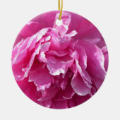 Pink Peony Keramik Ornament (Vorne)