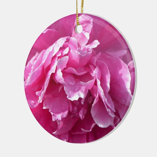 Pink Peony Keramik Ornament (Links)