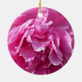 Pink Peony Keramik Ornament (Hinten)