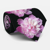 Pink Peony Krawatte (Gerollt)
